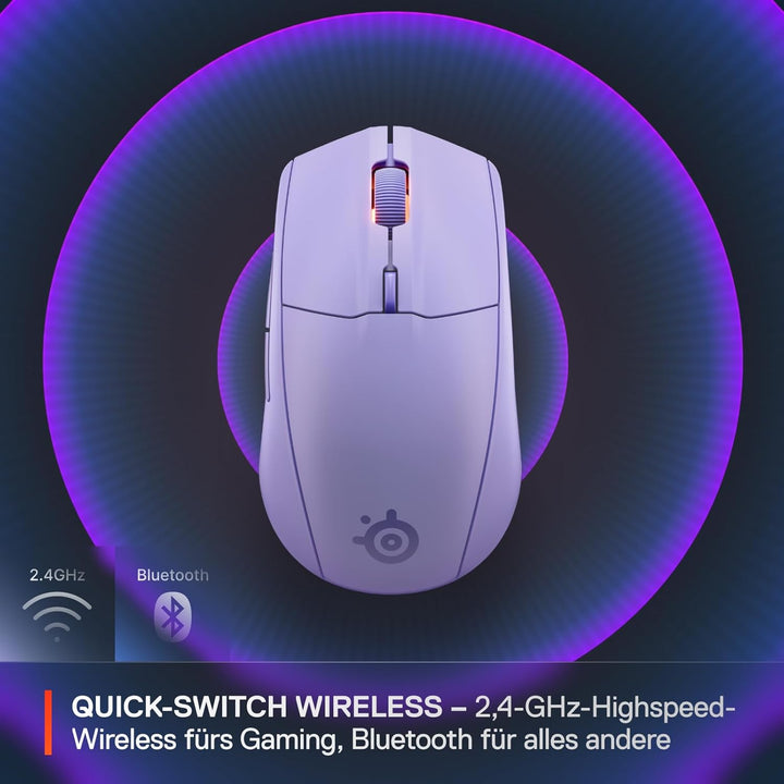 SteelSeries Rival 3 Wireless Gen 2 Gaming-Maus – 2,4GHz und Bluetooth – 18.000DPI TrueMove Air-Optik