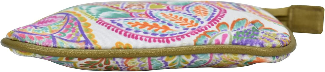 Anuschka Reise Pouch/Etui - Wanderlust Kollektion - Nylonstoff mit Leder Trim und Kunstdruck - Boho