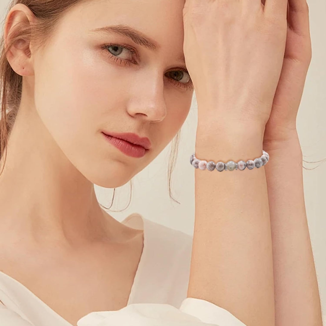 CheersLife Geschenke für Mama, Perlen Stein Armband, Mama Geschenk von Tochter Sohn, Geburtstagsgesc