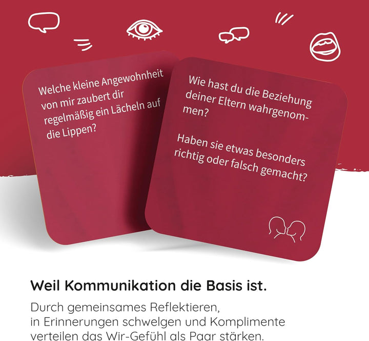 Simon & Jan Spiel für Paare – ERZÄHLT EUCH MEHR - Geschenk für Partner - Gesellschaftsspiel für 2 Pe