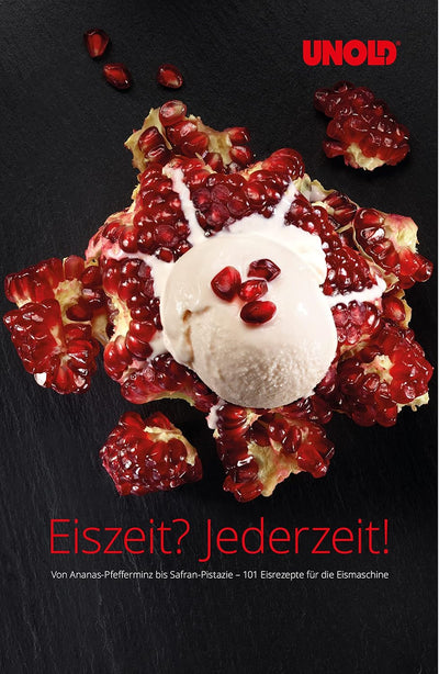 Unold 48920 Eismaschine Snow inkl. Eisbuch mit 101 Rezepten | Speiseeisbereiter 1 L, vollautomatisch