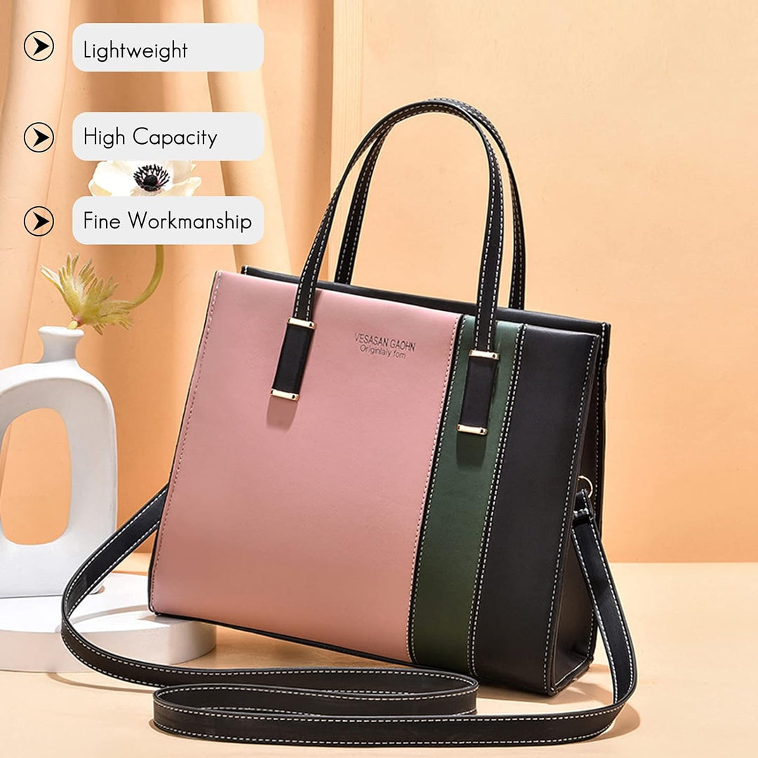 FANDARE Elegante Umhängetaschen Damen Schultertasche Verstellbare Frauen Handtasche PU Leder Wasserd