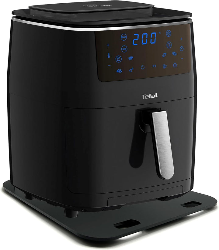Gleitbrett aus Acryl für Tefal Heissluftfritteuse Easy Fry Grill & Steam | schwarz | 32x32cm | hochw