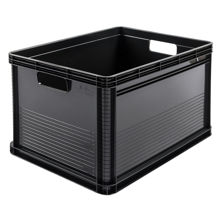 keeeper Transportbox-Set 3-teilig, Stapelbar, Polypropylen, 3 x 64 l, Robert, Graphit-Grau Graphit G