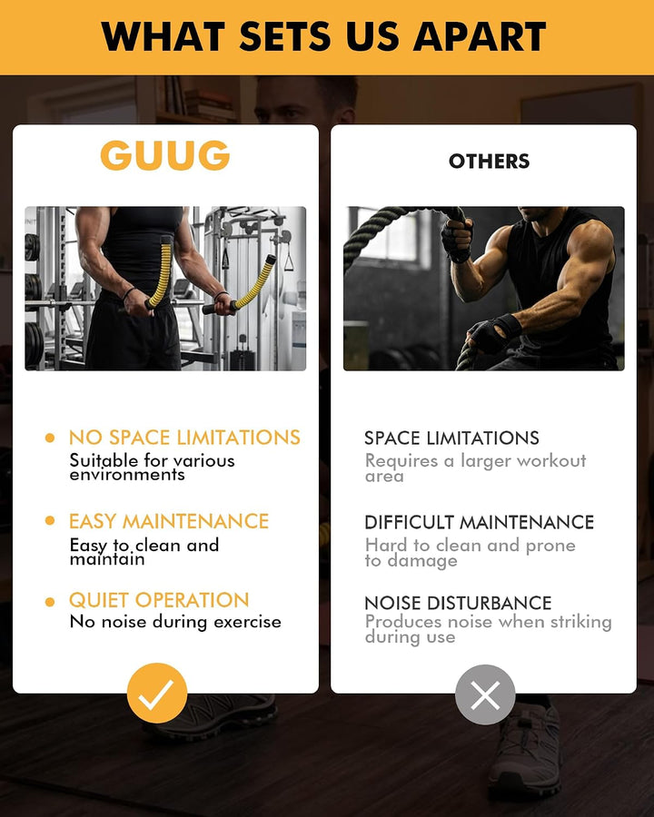 GUUG Battle Rope Ohne Seil Seilloses Training für Zuhause