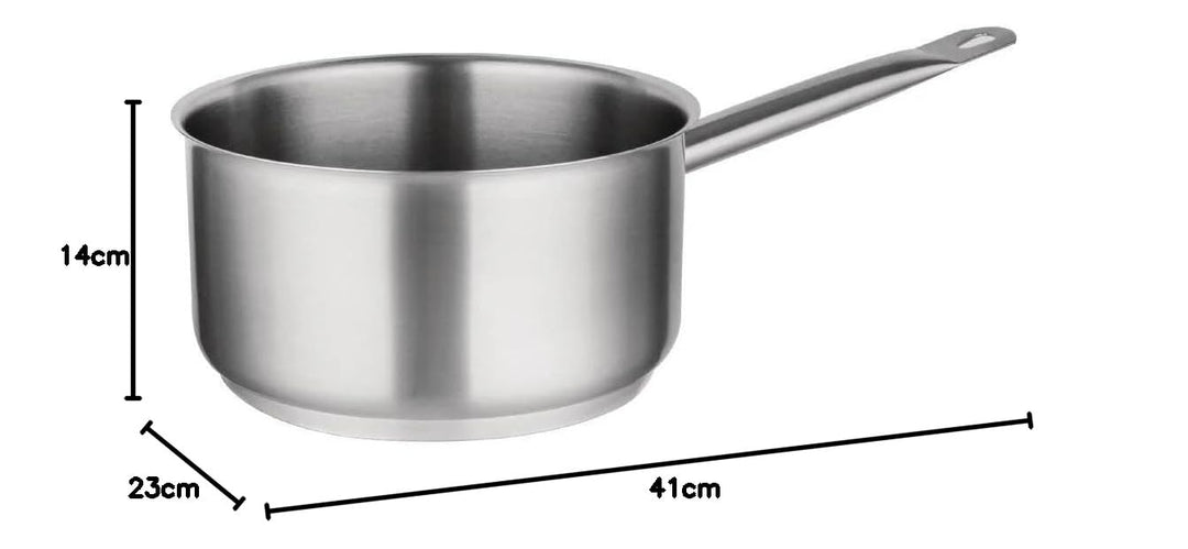 Vogue M944 Vogue Stielkasserolle, Edelstahl, 3 l 100(d)mm x 200mm/8"(dia)., 100(d)mm x 200mm/8"(dia)