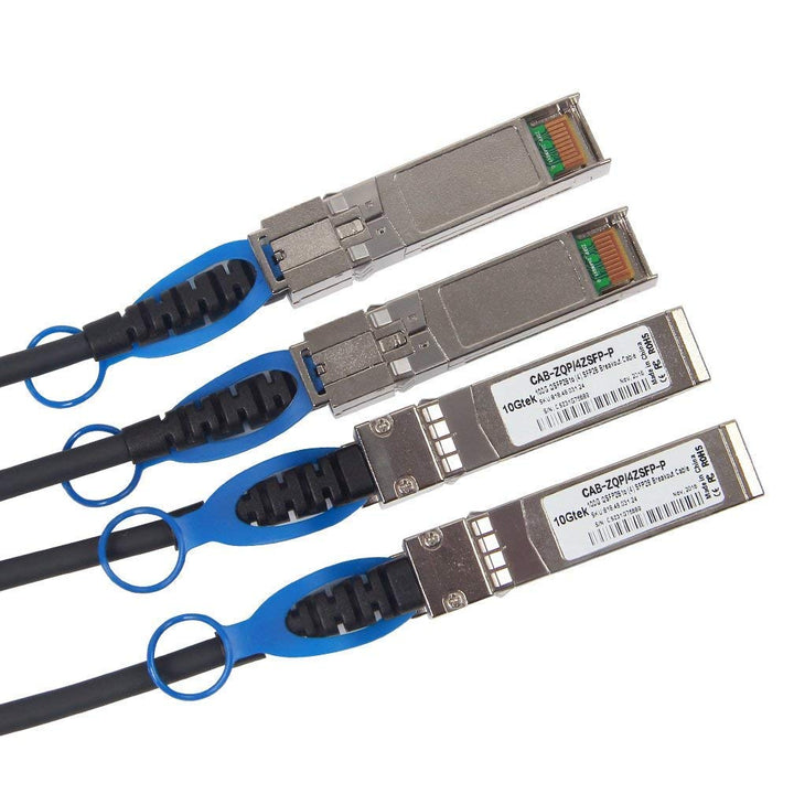 10Gtek 100G QSFP28 to 4X 25G SFP28 Breakout DAC Passive Direct Attach Copper Twinax Cable for Arista