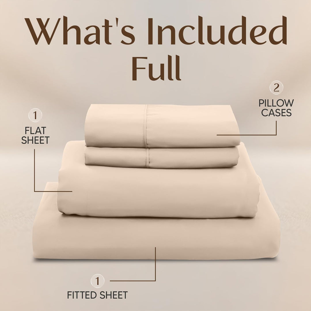 Utopia Bedding Bettwäscheset, 4-teilig, gebürstete Mikrofaser, schrumpft und lichtbeständig, pflegel