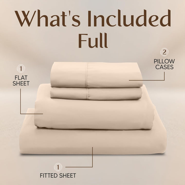 Utopia Bedding Bettwäscheset, 4-teilig, gebürstete Mikrofaser, schrumpft und lichtbeständig, pflegel
