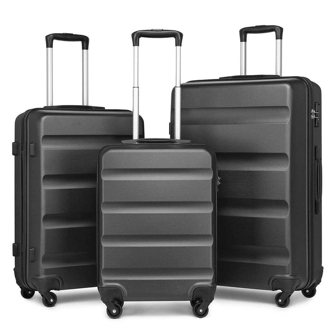KONO Gepäck-Sets Kofferset Hartschale Koffer Reisekoffer Set 3 teilig Hartschalenkoffer Rollkoffer S