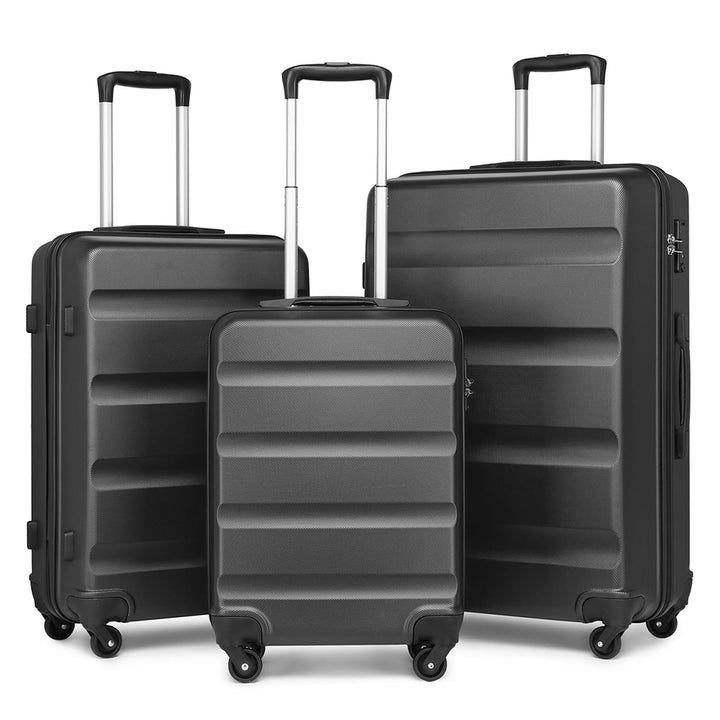 KONO Gepäck-Sets Kofferset Hartschale Koffer Reisekoffer Set 3 teilig Hartschalenkoffer Rollkoffer S