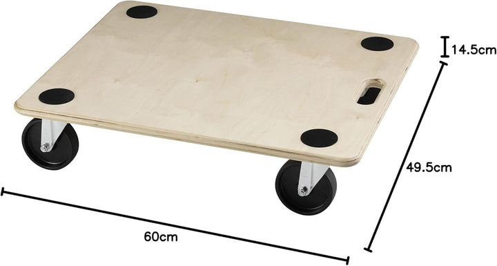 Dörner + Helmer Transporthilfe Atlas (Tragkraft 400 kg, Auflagefläche 600 x 495 mm, Möbelroller, Tra