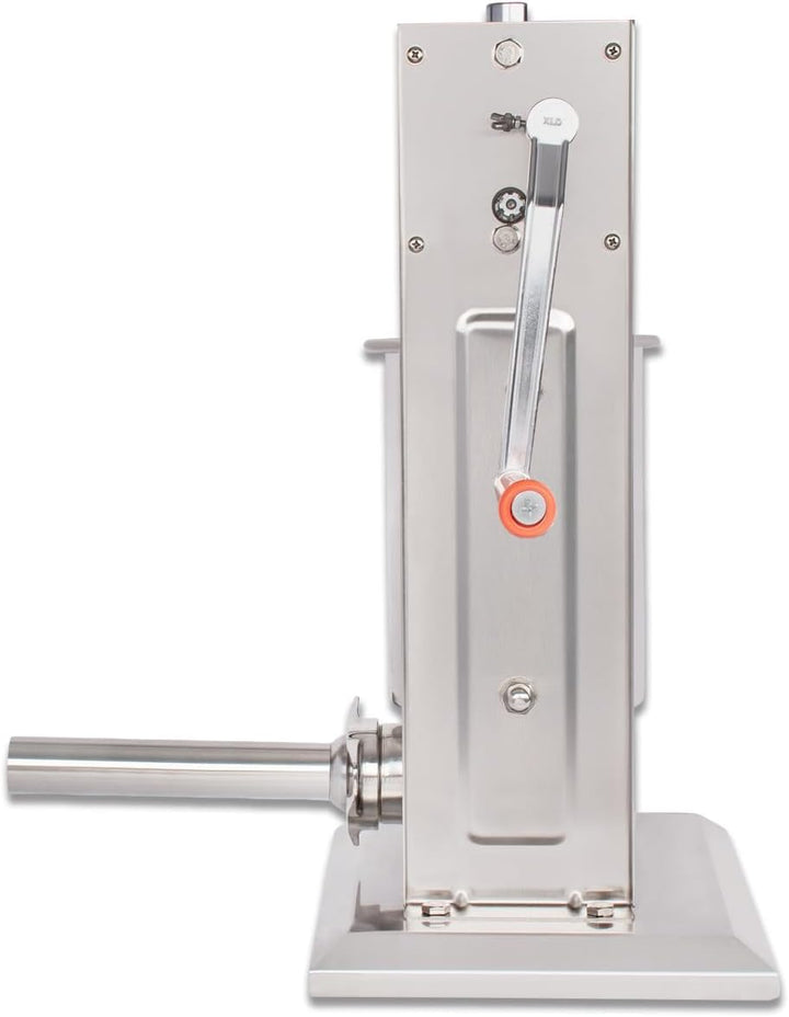 Beeketal 'BT03' Edelstahl Industrie Wurstfüllmaschine (3 L Volumen) SGS-geprüft, Profi Wurstfüller m