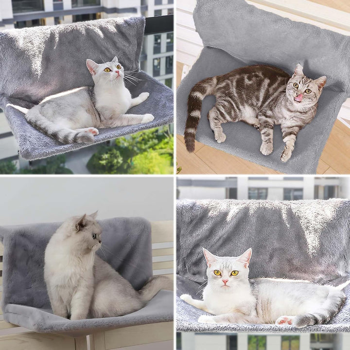 Katzenbett,45 x 30 x 24,5 cm,HeizkörperKatzenKuschelsack,PlüschstoffeKatzenhängematte,waschbarer Plü