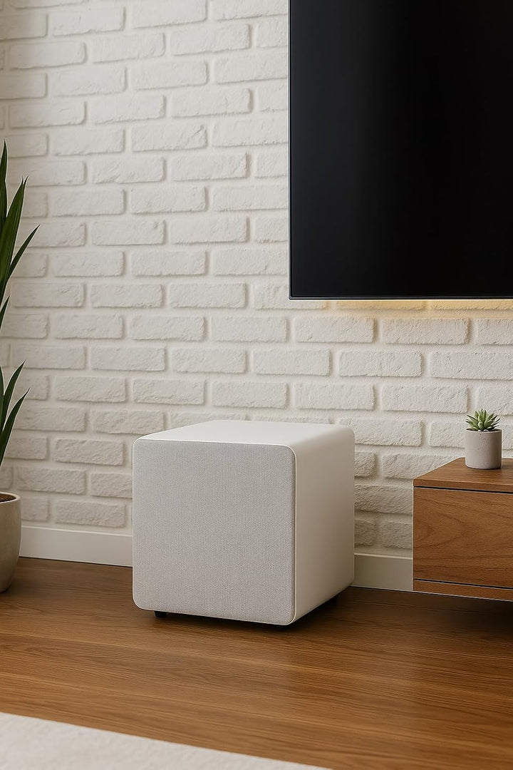 DYNAVOICE - Aktiver Subwoofer 8".Ref: Challenger Sub-8, Weiss