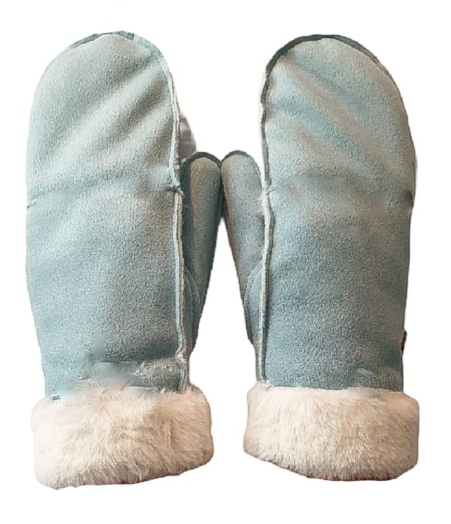 AXELENS Fäustlinge Winterhandschuhe Damen Hellblau, Hellblau