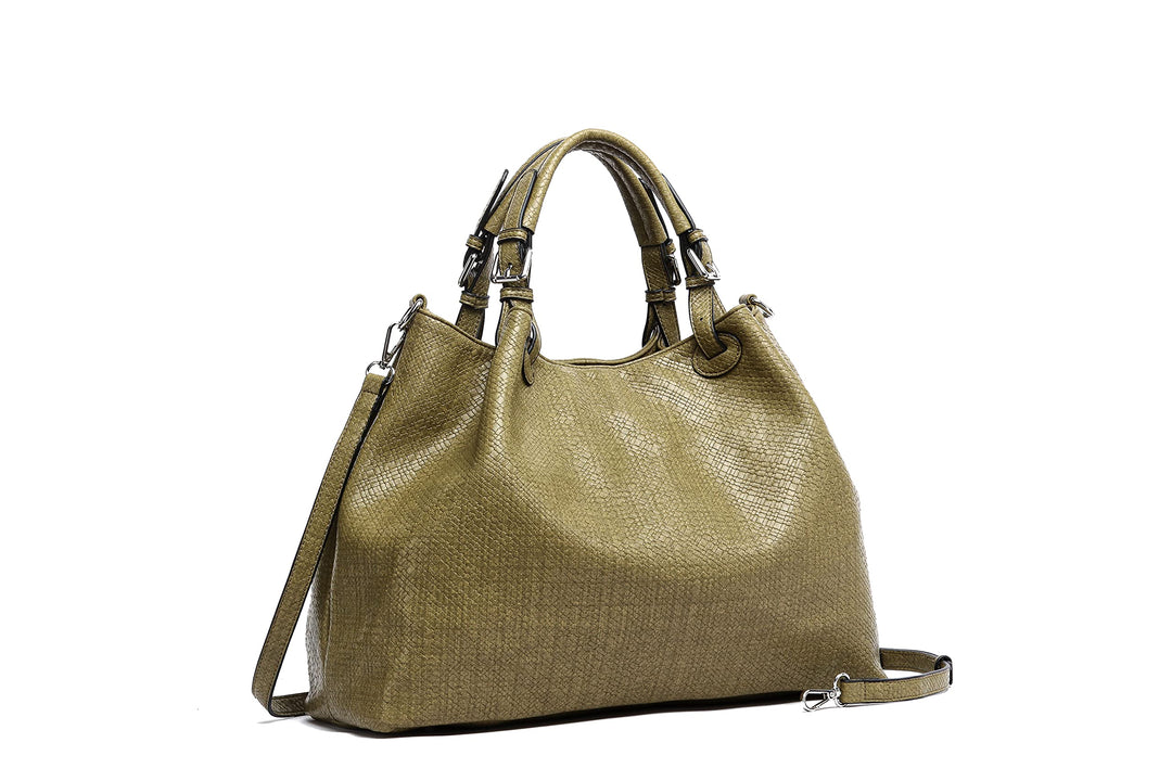 collezione alessandro Shopper Flecht in softem Material, gross 41cm x 31cm x 19cm Einheitsgrösse Kha