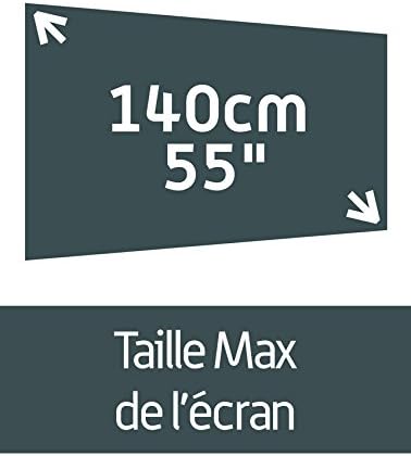 Meliconi 480807 CD/LED TV Ständer Standfuss Glas Drehung schwarz