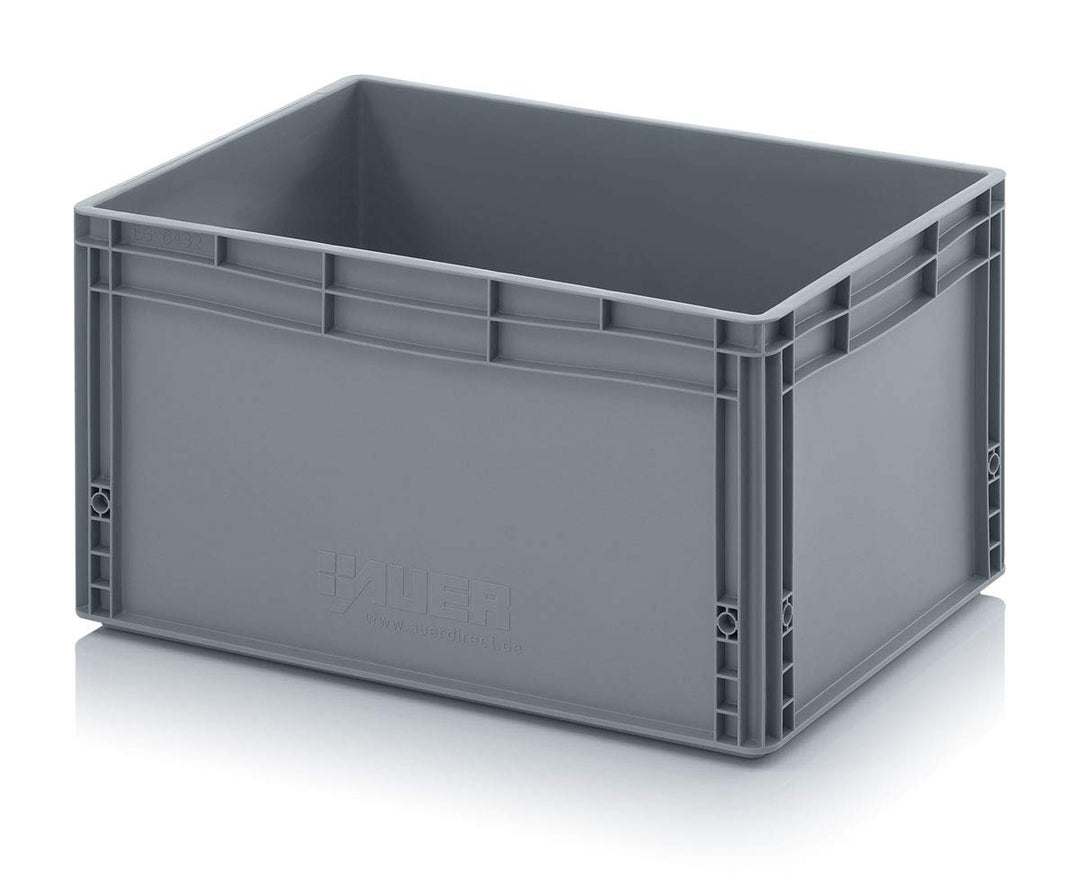 Auer Packaging Eurobehälter-Eurobox 60 x 40 x 32 cm, Lagerbox Plastikbox Kunststoffbehälter grosse B