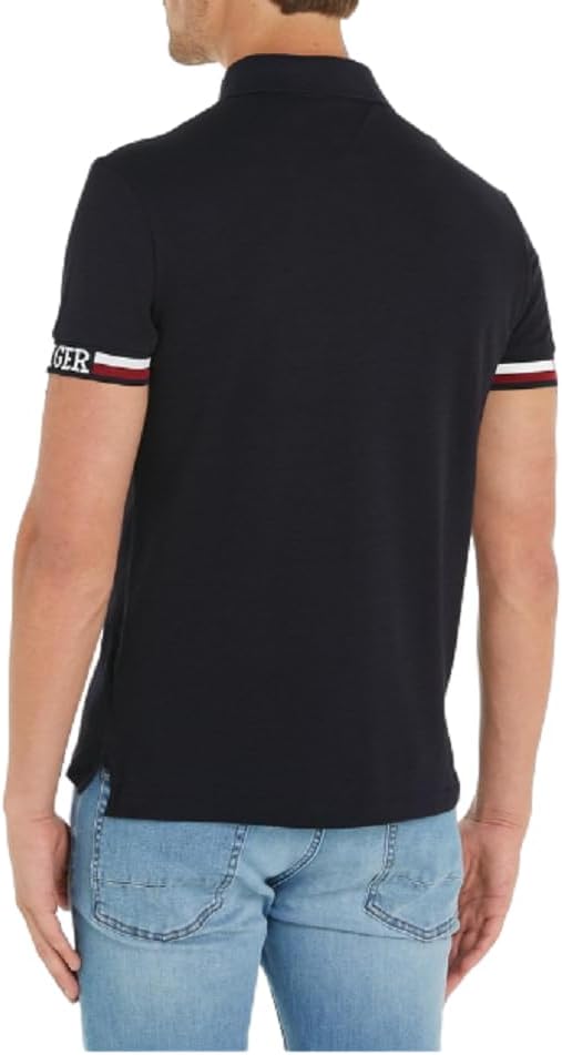 Tommy Hilfiger Herren Kurzarm Poloshirts S Blau (Desert Sky), S Blau (Desert Sky)