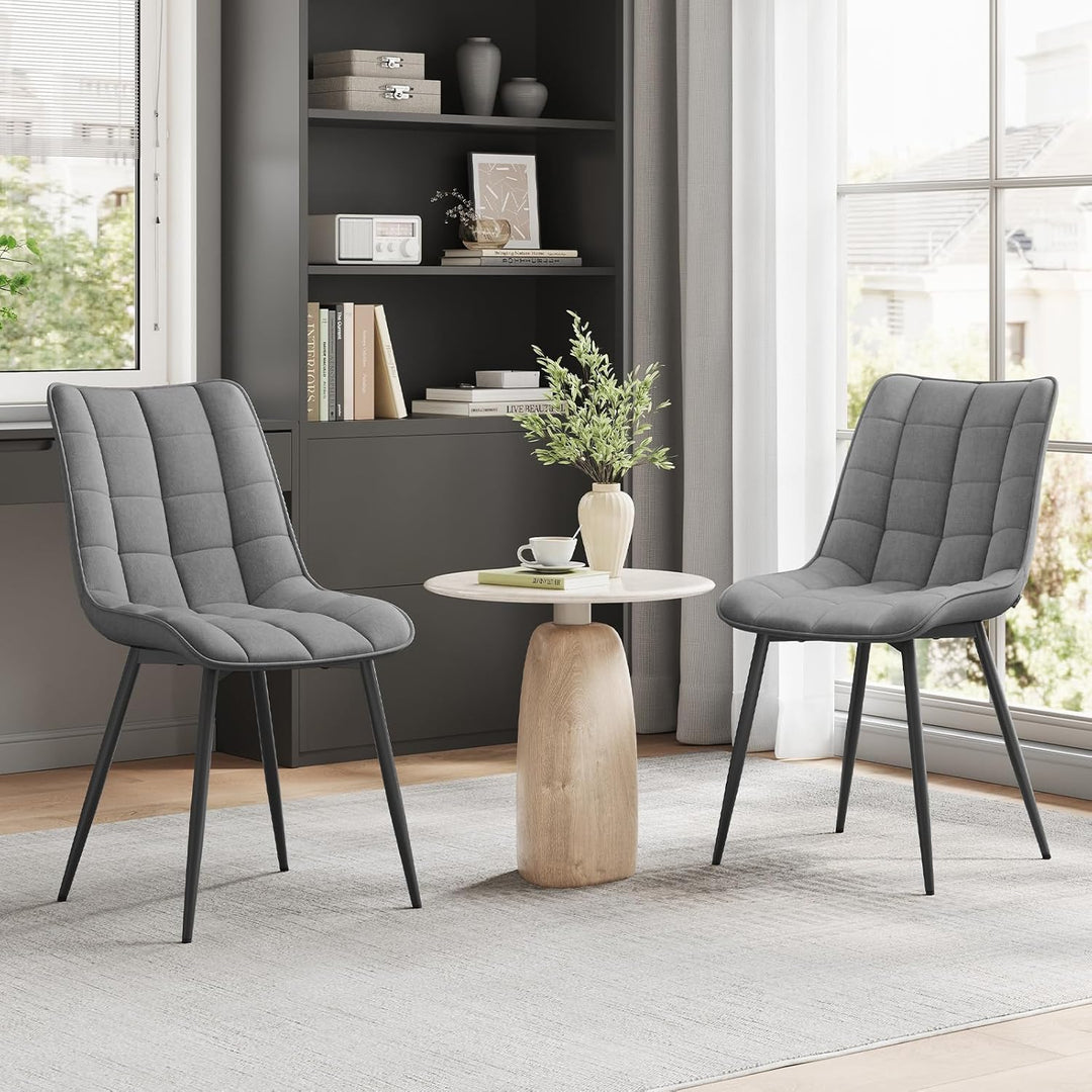 WOLTU Esszimmerstühle 2er Set, für Wohnzimmer Küche Esszimmer, Küchenstühle gepolstert mit Rückenleh
