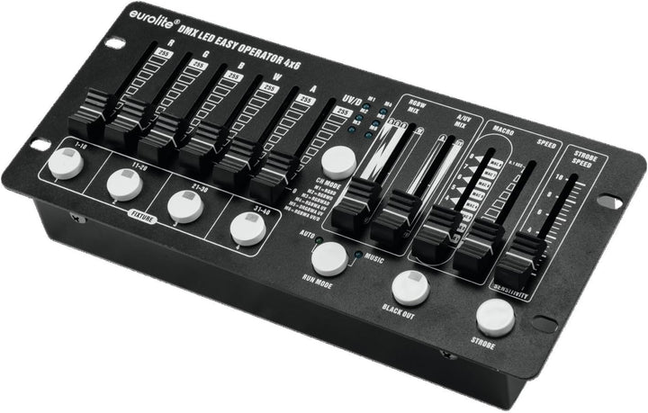 Eurolite DMX LED EASY Operator 4x6 | Kompakter DMX-Controller für 4 LED-Scheinwerfer mit jeweils max