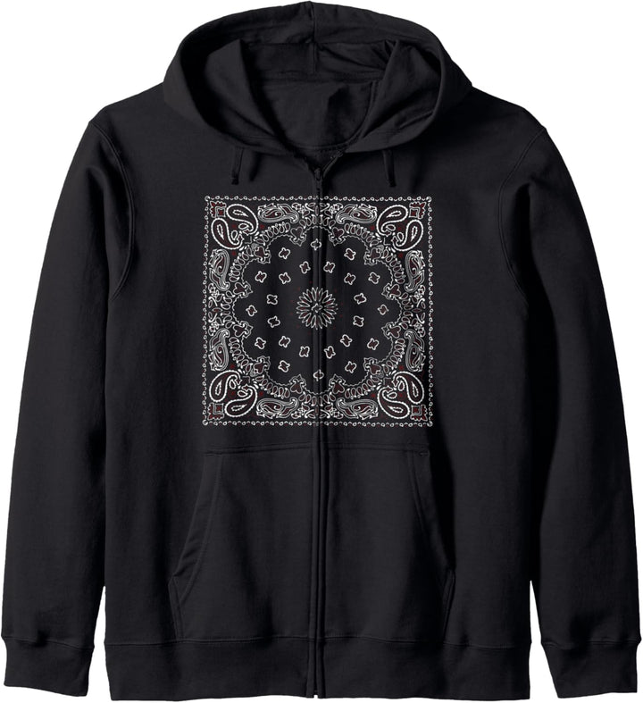 Bandana Pattern - Hanky Code T-Shirt für Erwachsene Kapuzenjacke