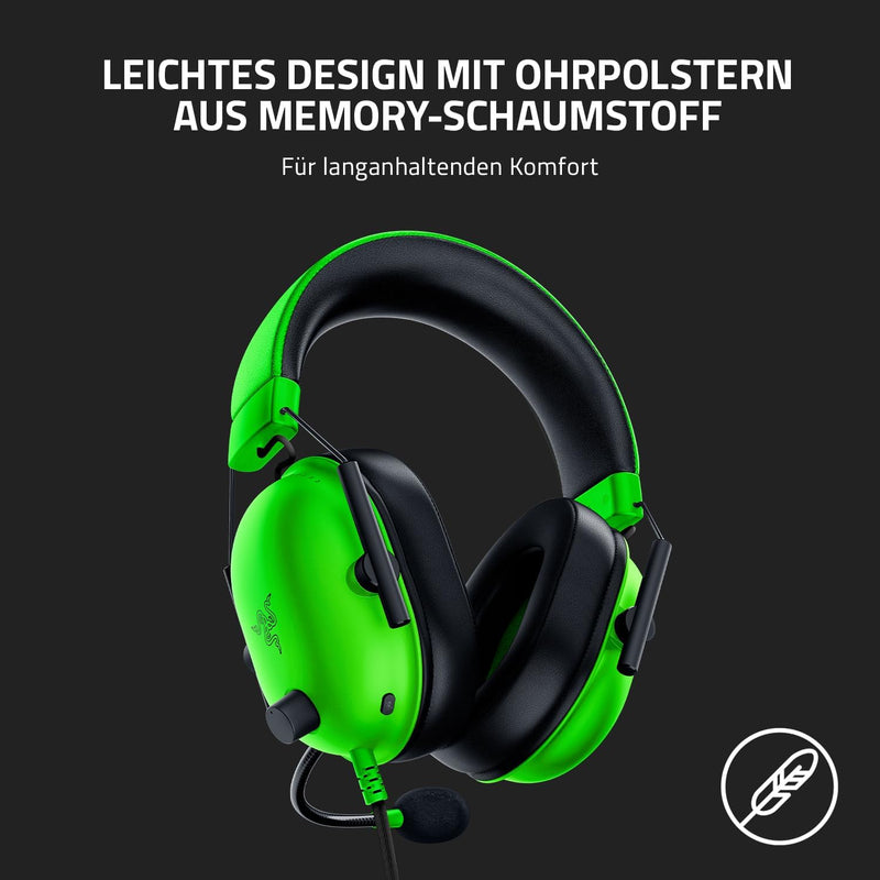 Razer BlackShark V2 X - Premium Esports Gaming Headset (Kabelgebundene Kopfhörer mit 50mm-Treiber, R