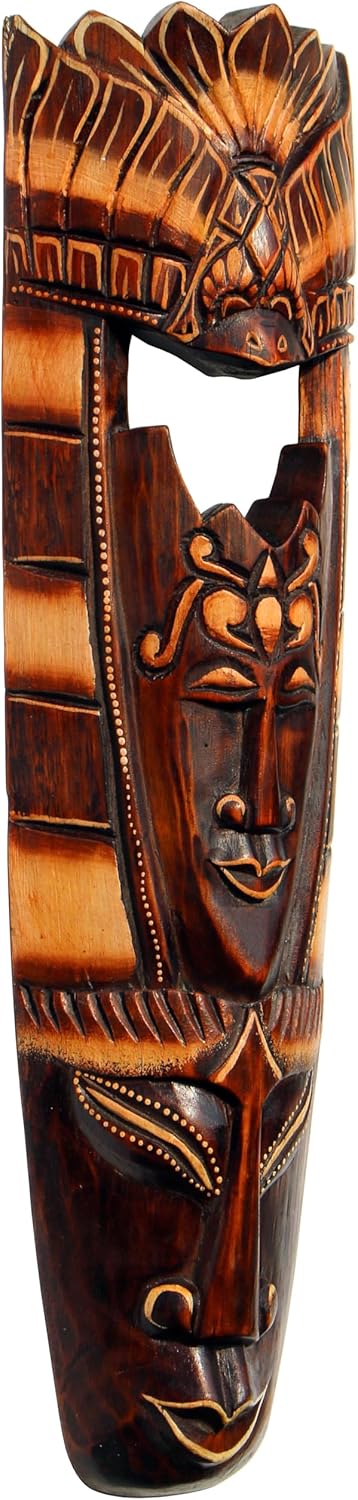 grosse Holz Wand-Maske Vogel - Deko Schnitzerei Handarbeit Tier Afrika Maske 09