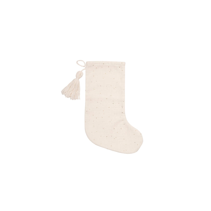 kikadu Nikolausstiefel Sparkling - Aus 100% GOTS zertifierter Bio-Baumwolle, mit Glitzerpünktchen, z