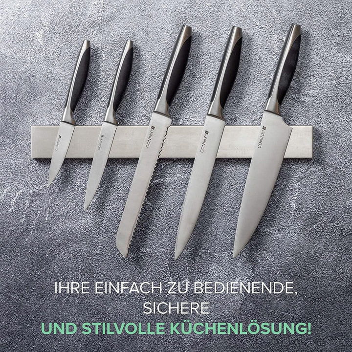 Coninx Magnetleiste Messer 40cm mit hohe Tragkraft | Magnetischer Edelstahl Messerhalter Küchenmesse