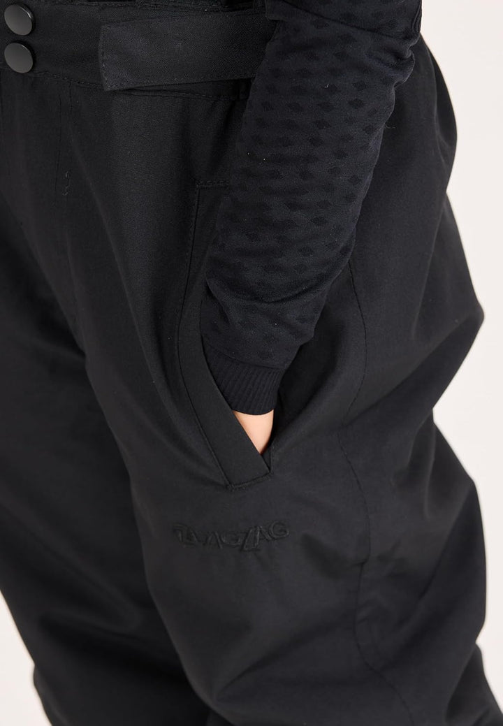 ZIGZAG Kinder Skihose 'Soho' mit 10.000 mm Wassersäule Robuste Skihose mit abnehmbaren Hosenträgern,