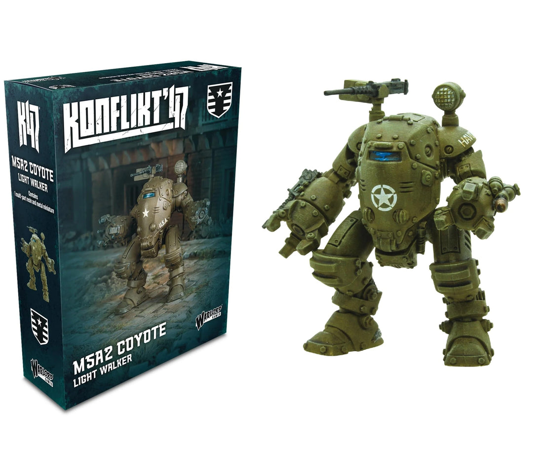 Warlord Games M5A2 Coyote Light Walker – United States Miniatur für Konflikt 47, sehr detaillierte 2