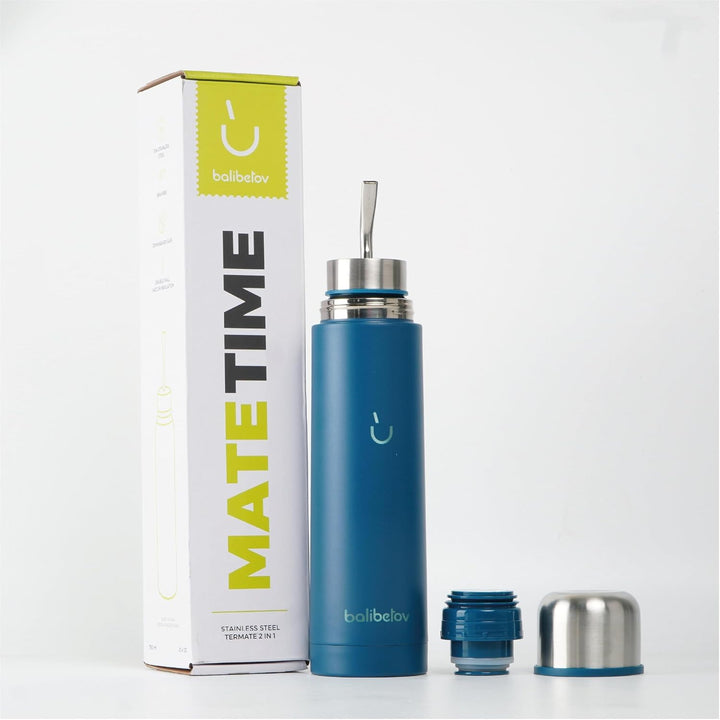 BALIBETOV 750 ml Selbstbedienende Yerba Mate Flasche – Auto-Cebante Mate-Becher – Doppelwandig Vakuu