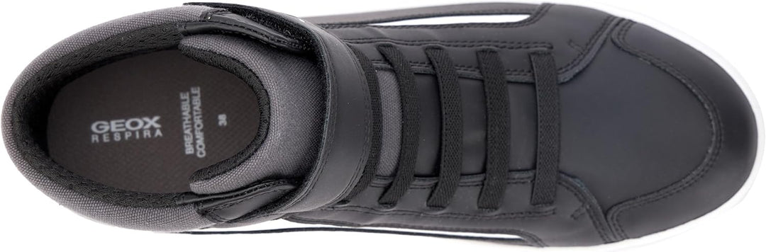 Geox Jungen J Gisli Boy C Sneaker 28 EU Black Dk Grey, 28 EU Black Dk Grey