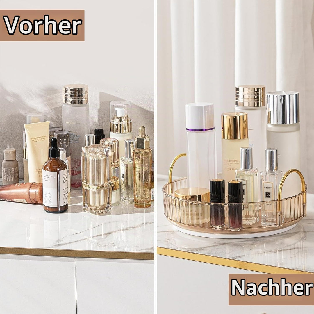 Make Up Organizer, 360° Drehbar Kosmetik Organizer, Beauty Organizer, Hautpflege Organizer für Badez