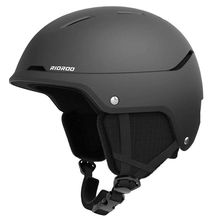 RIOROO Skihelm, Skihelme Herren Damen Jugendliche Grössenverstellbar,Warme Flusen-Ohrpolster Snowboa
