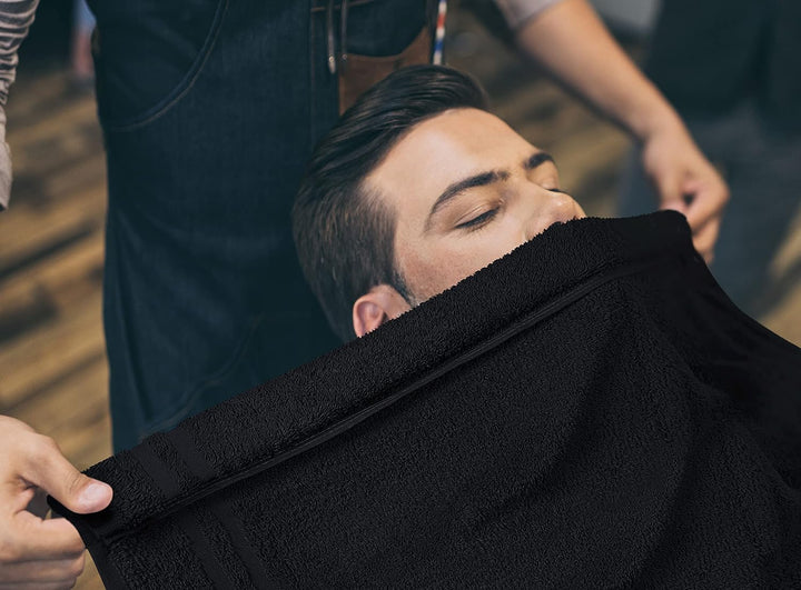 Utopia Towels Bleichfeste Salon Handtücher aus Baumwolle (24er-Packung, Schwarz, 41 x 69 Zentimeter)