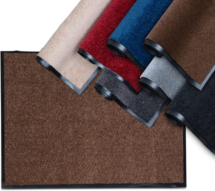 Studio M Schmutzfangmatte 60x80 OPTICLEAN - Fussmatte innen - rutschfeste Matte Braun, Opticlean Bra