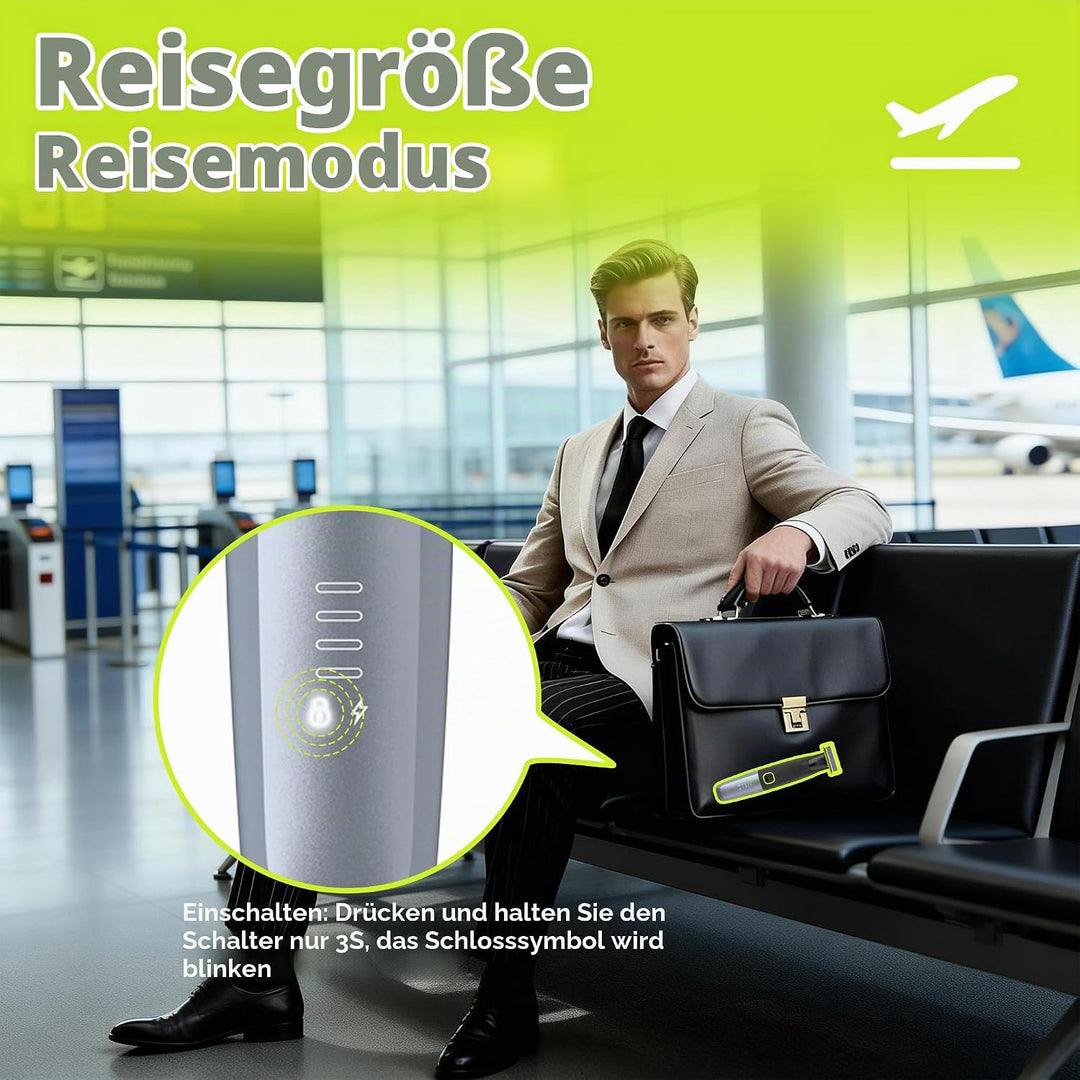 Intimrasierer Mann, All-in-1 Körperrasiere für Herren, USB-C Professioneller Body Trimmer Wasserdich
