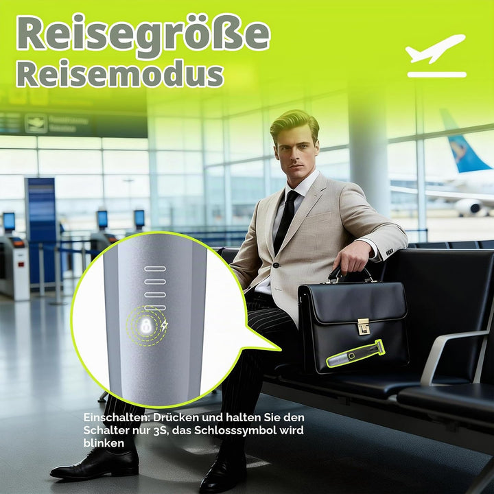Intimrasierer Mann, All-in-1 Körperrasiere für Herren, USB-C Professioneller Body Trimmer Wasserdich