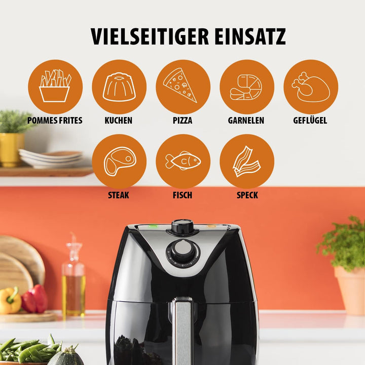 Tristar Heissluftfritteuse 4,5 L, ölfrei backen, einfache Bedienung, Überhitzungsschutz, Antihaftbes