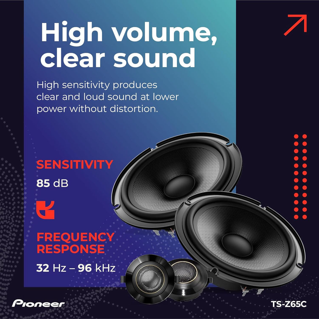 Pioneer TS-Z65C 2-Wege Komponenten Lautsprechersystem 17 cm 6.7", 6.7"