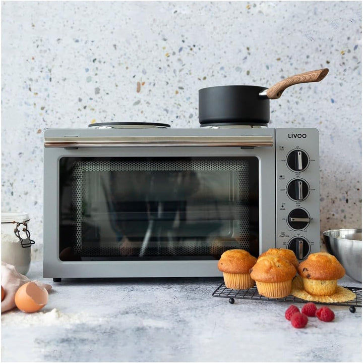 Livoo - Minibackofen 30 L mit Elektroplatten DOC211