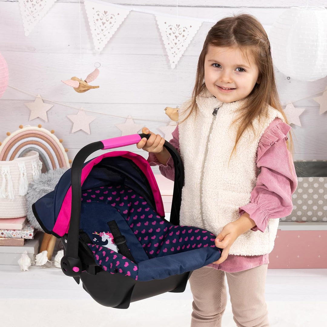 Bayer Design - 67954AA, Puppen-Autositz EasyGo, Puppenzubehör, passend zu Vario-Puppenwagen, mit Abd