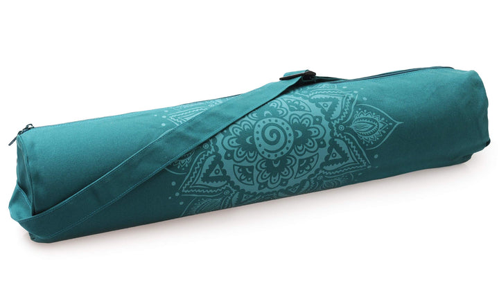 Yogatasche Yogibag® Basic - Zip - Cotton - Art Collection - 65 Cm - Spiral Mandala - Petrol