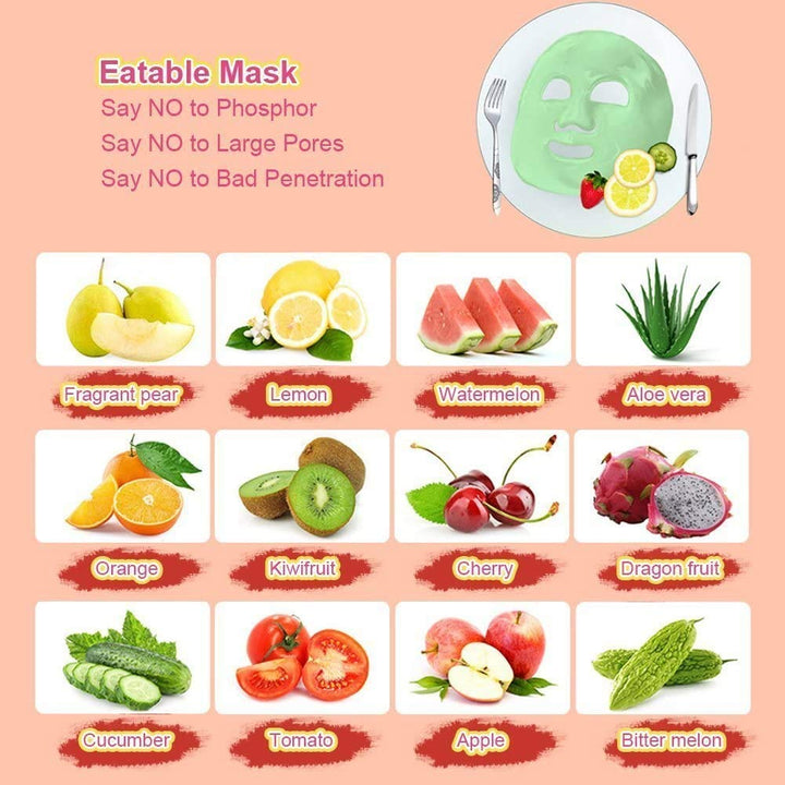 Face Mask Maker Machine mit 32 Stk. Kollagen, Face Mask Machine, Gesichtsbehandlung, DIY Natural Fru