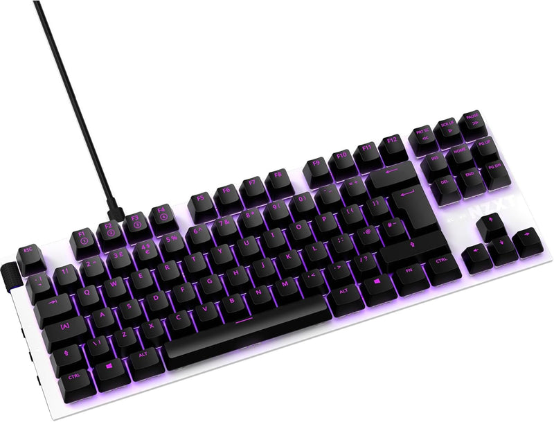 NZXT Function TKL Mechanische PC Gaming Tastatur - beleuchtet - lineare RGB Schalter - MX kompatible