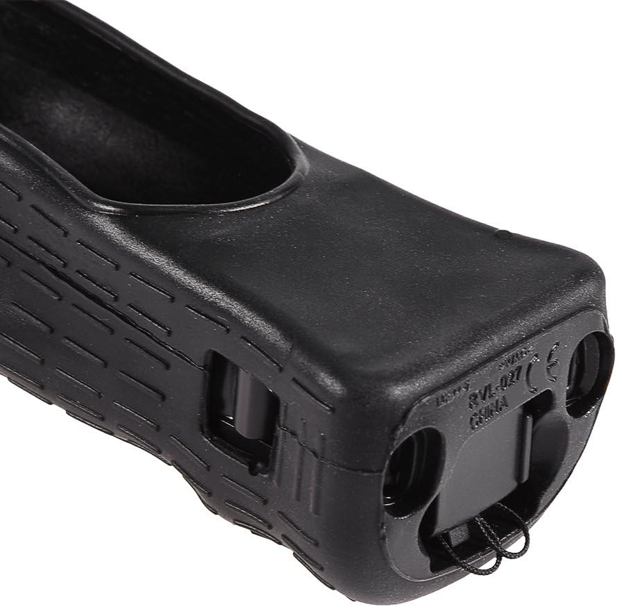 Zerone Sensoradapter Wii Motion Plus Schutzhülle aus Silikon Fernbedienung Wii (schwarz)