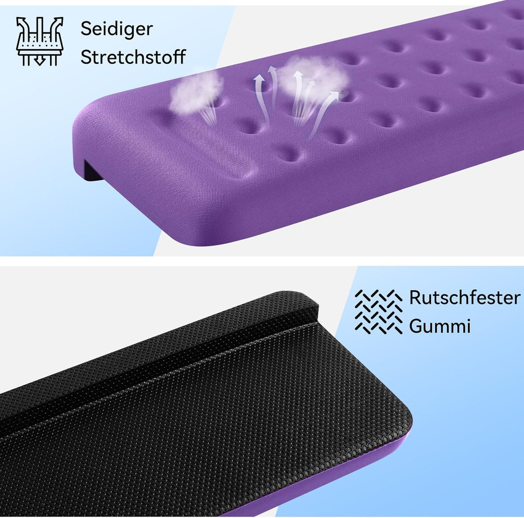 L-förmige Armauflage für Schreibtischkante, 2er Set Memory-Schaum Handgelenkauflage & Ellbogenauflag